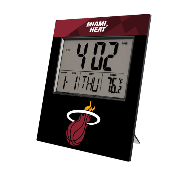 Miami Heat Color Block Wall Clock