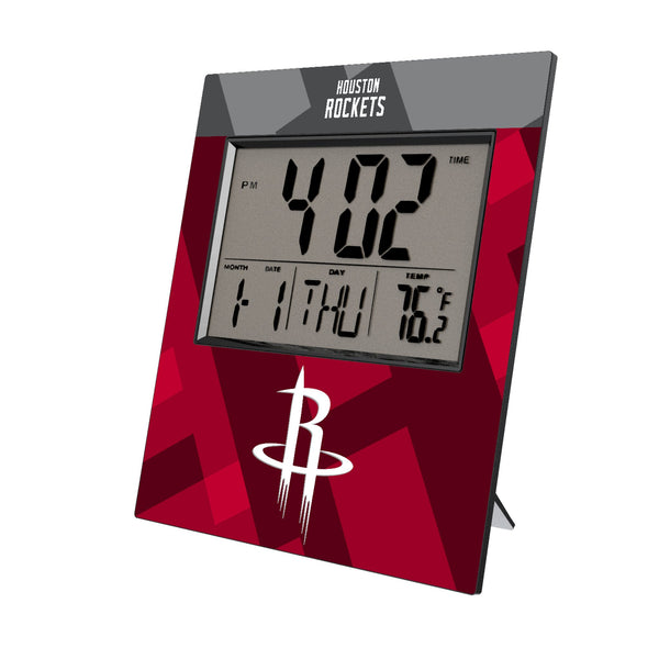 Houston Rockets Color Block Wall Clock