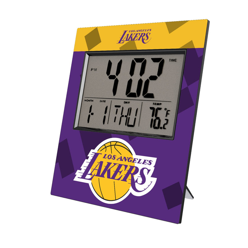 Los Angeles Lakers Color Block Wall Clock