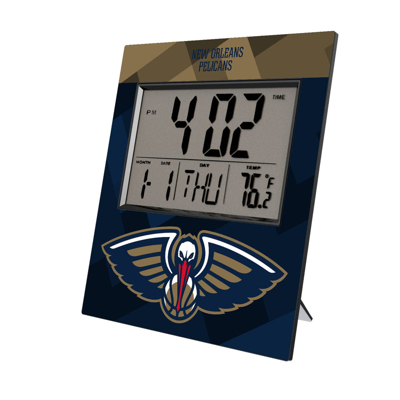 New Orleans Pelicans Color Block Wall Clock