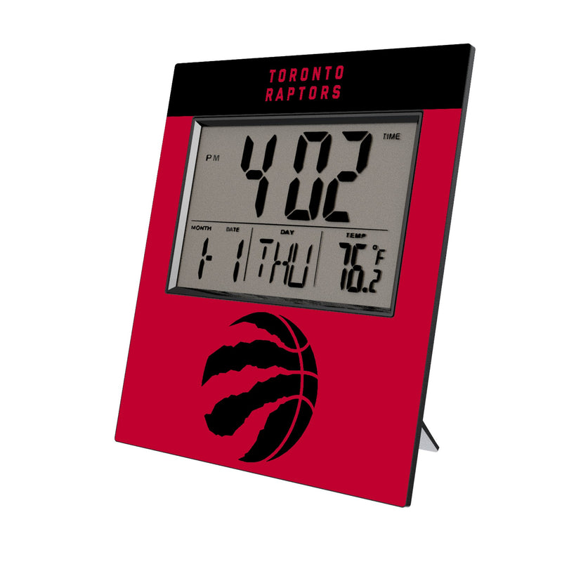 Toronto Raptors Color Block Wall Clock