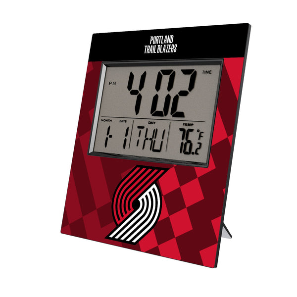 Portland Trail Blazers Color Block Wall Clock