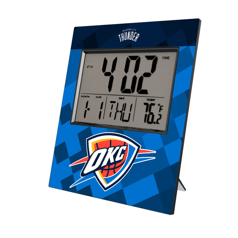 Oklahoma City Thunder Color Block Wall Clock