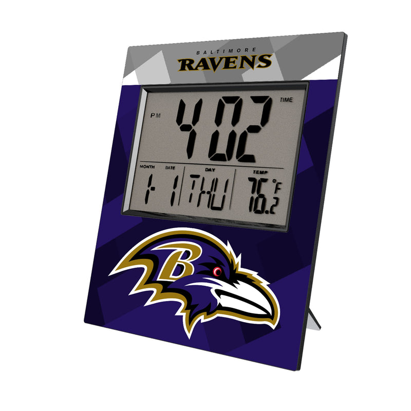 Baltimore Ravens Color Block Wall Clock