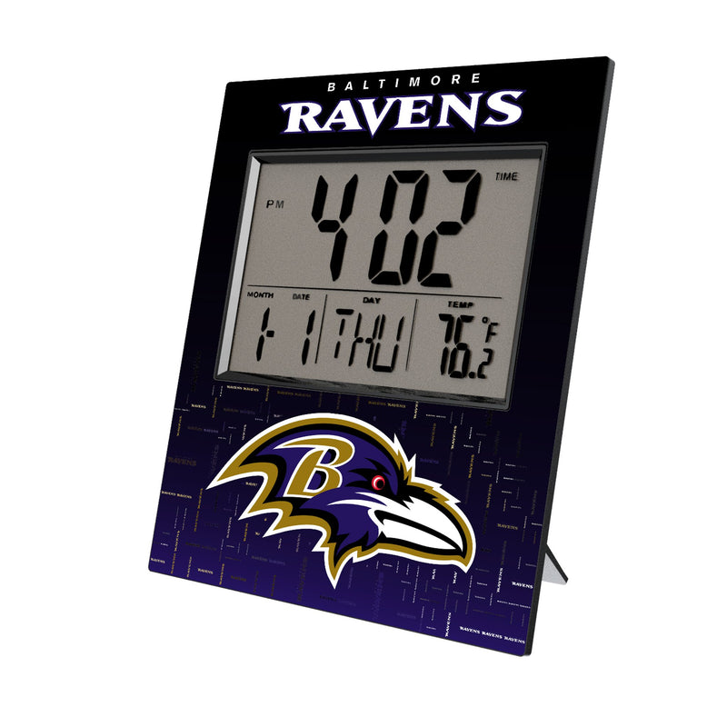 Baltimore Ravens Quadtile Wall Clock