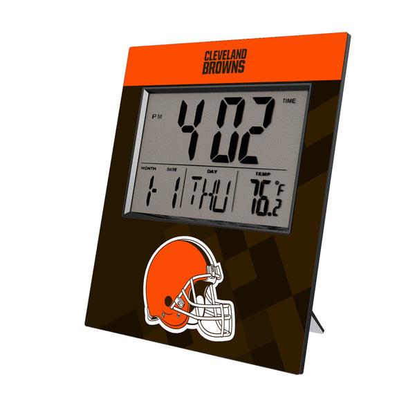 Cleveland Browns Color Block Wall Clock