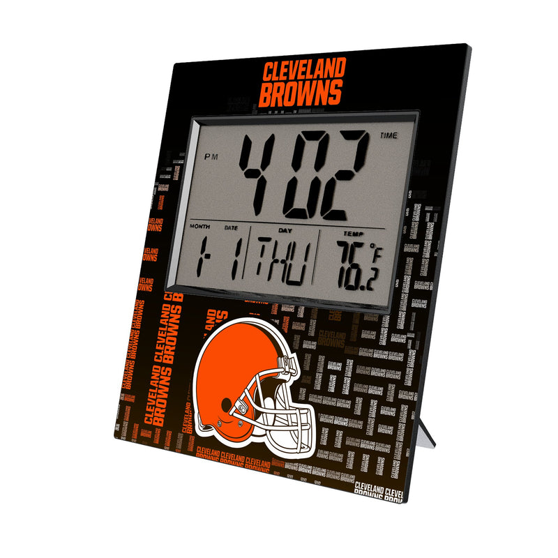 Cleveland Browns Quadtile Wall Clock