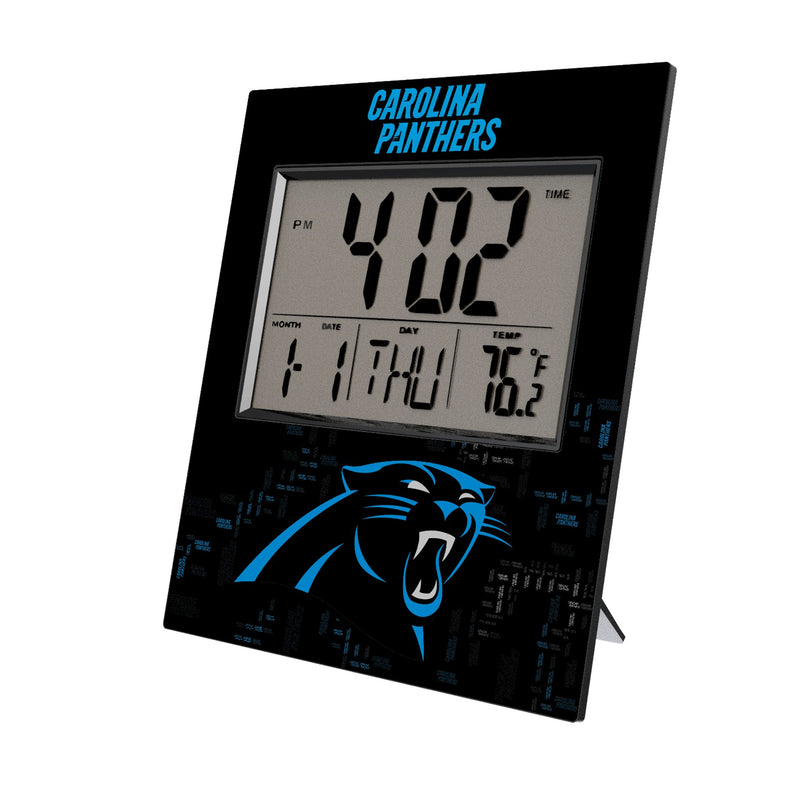 Carolina Panthers Quadtile Wall Clock