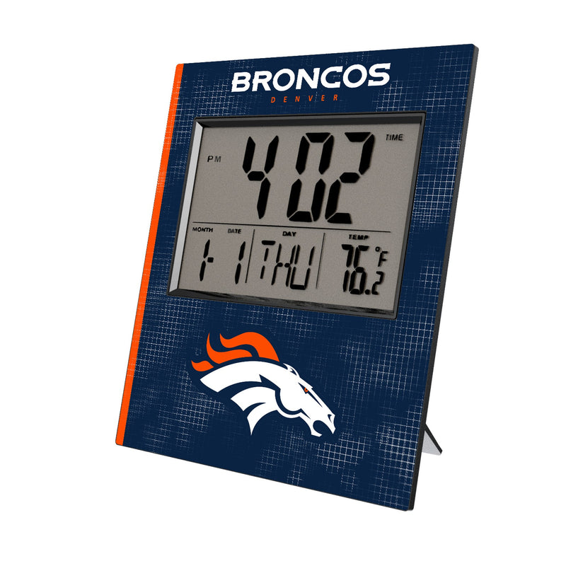 Denver Broncos Hatch Wall Clock