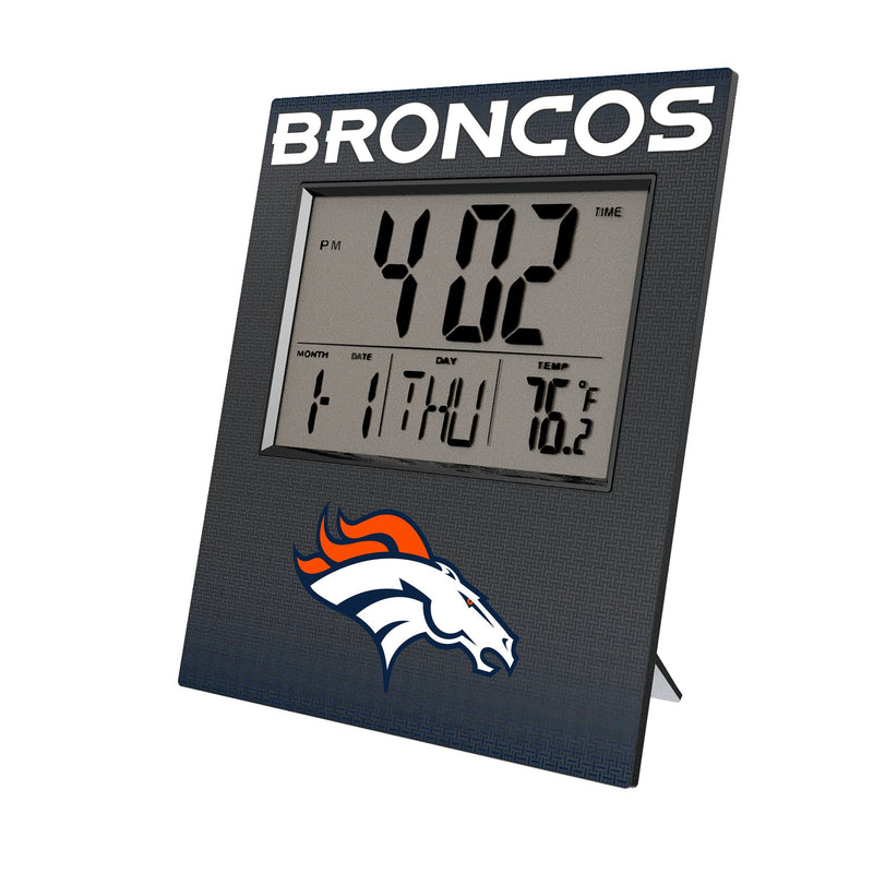 Denver Broncos Linen Wall Clock