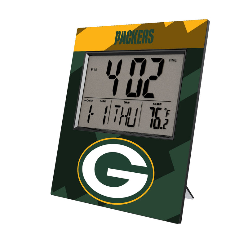 Green Bay Packers Color Block Wall Clock