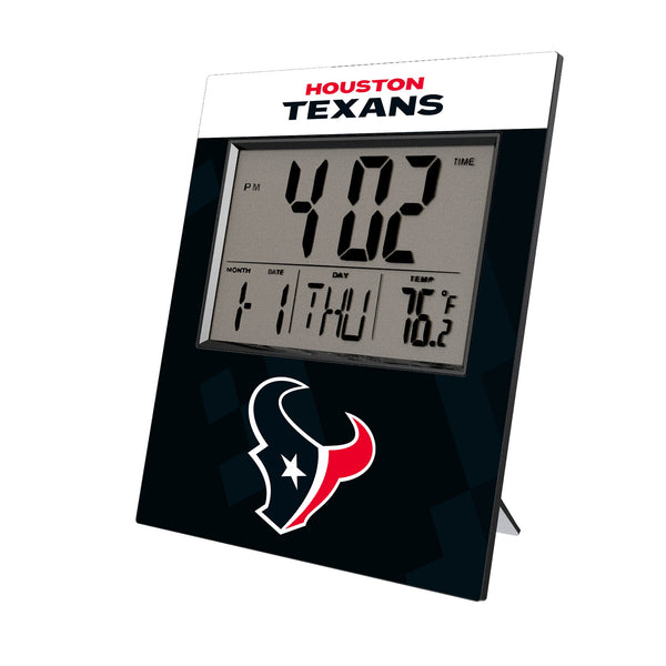 Houston Texans Color Block Wall Clock