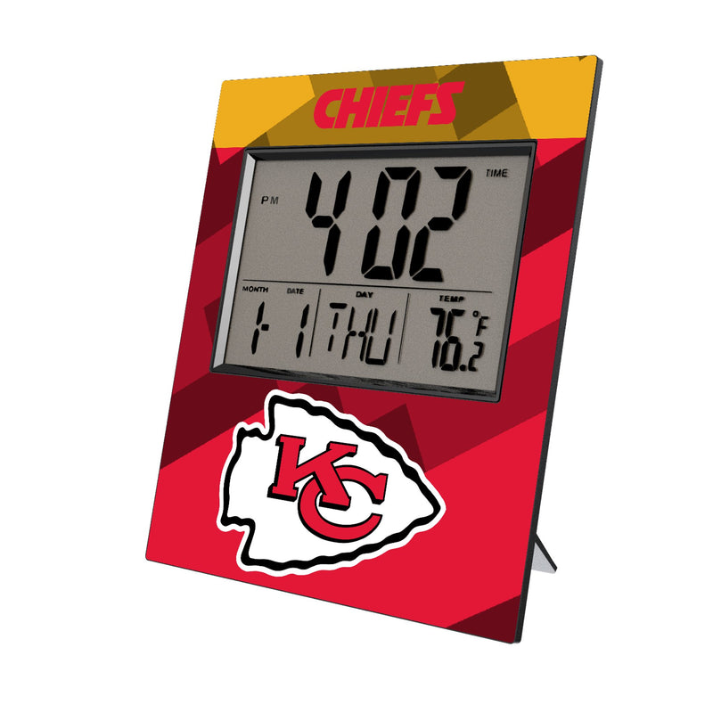 Kansas City Chiefs Color Block Wall Clock