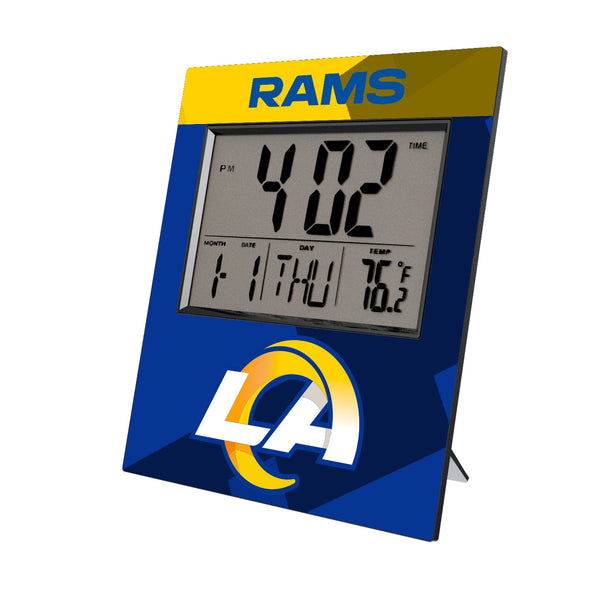 Los Angeles Rams Color Block Wall Clock