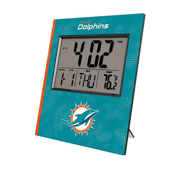 Miami Dolphins Hatch Wall Clock