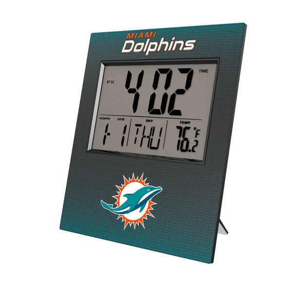 Miami Dolphins Linen Wall Clock