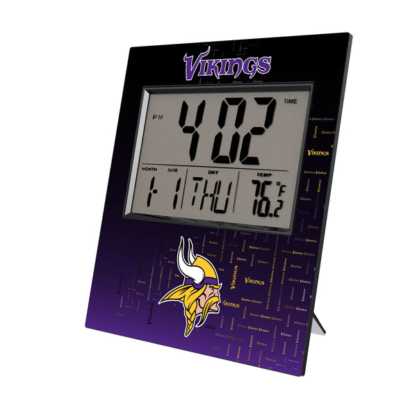 Minnesota Vikings Quadtile Wall Clock