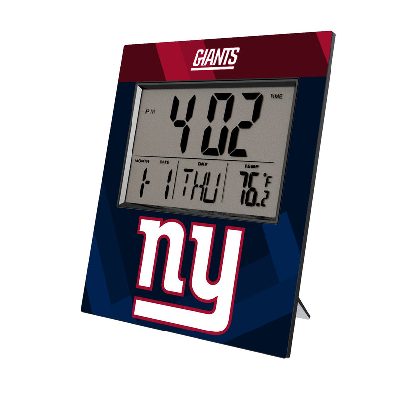 New York Giants Color Block Wall Clock