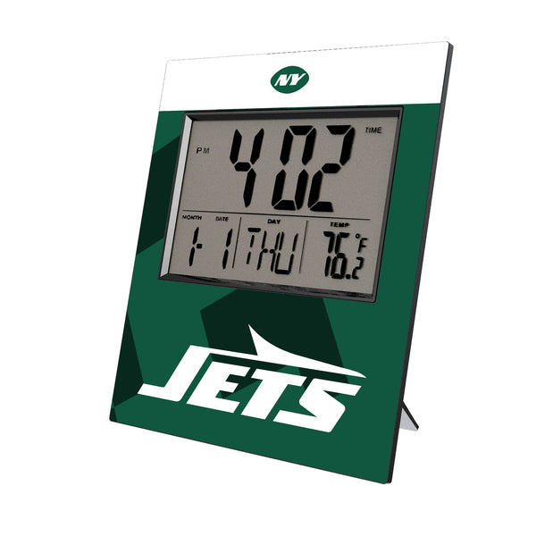 New York Jets Color Block Wall Clock