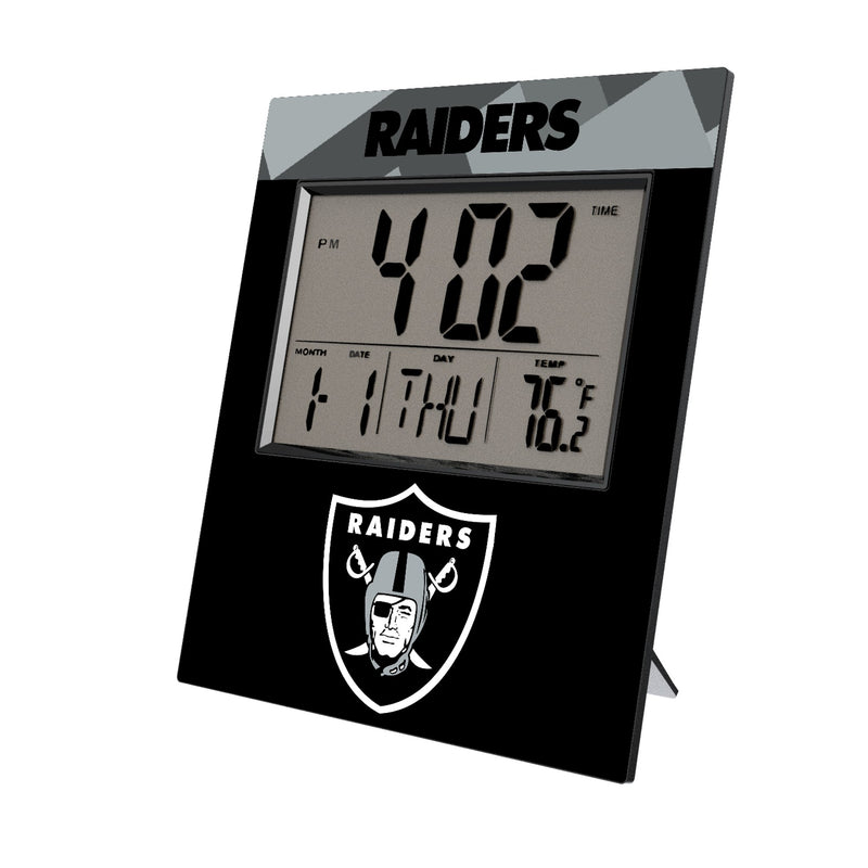 Las Vegas Raiders Color Block Wall Clock