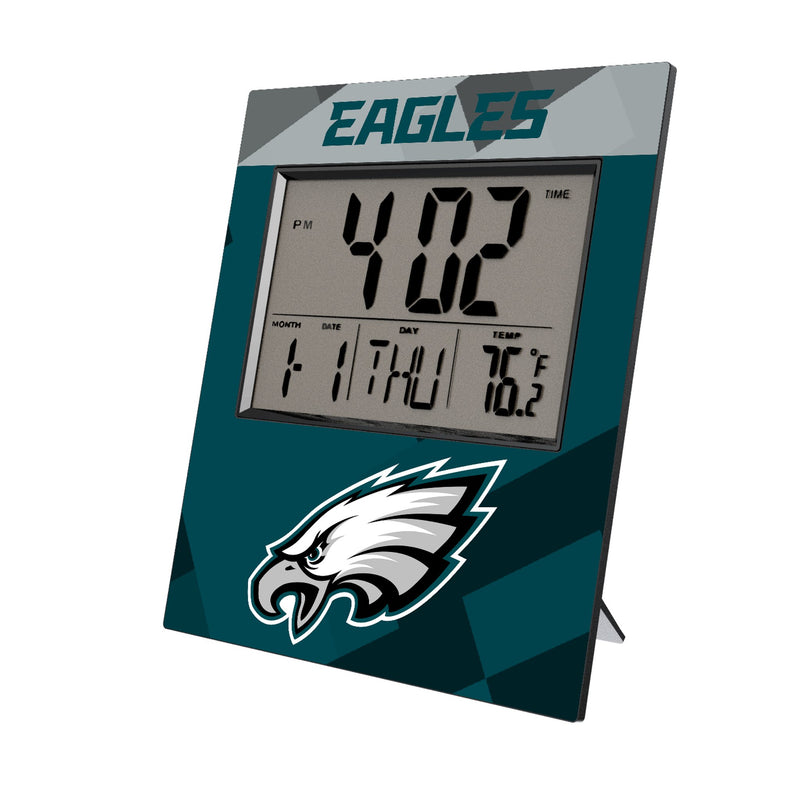 Philadelphia Eagles Color Block Wall Clock