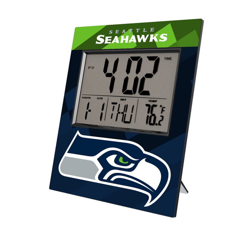 Seattle Seahawks Color Block Wall Clock