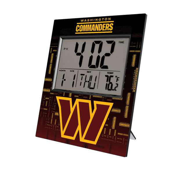 Washington Commanders Quadtile Wall Clock