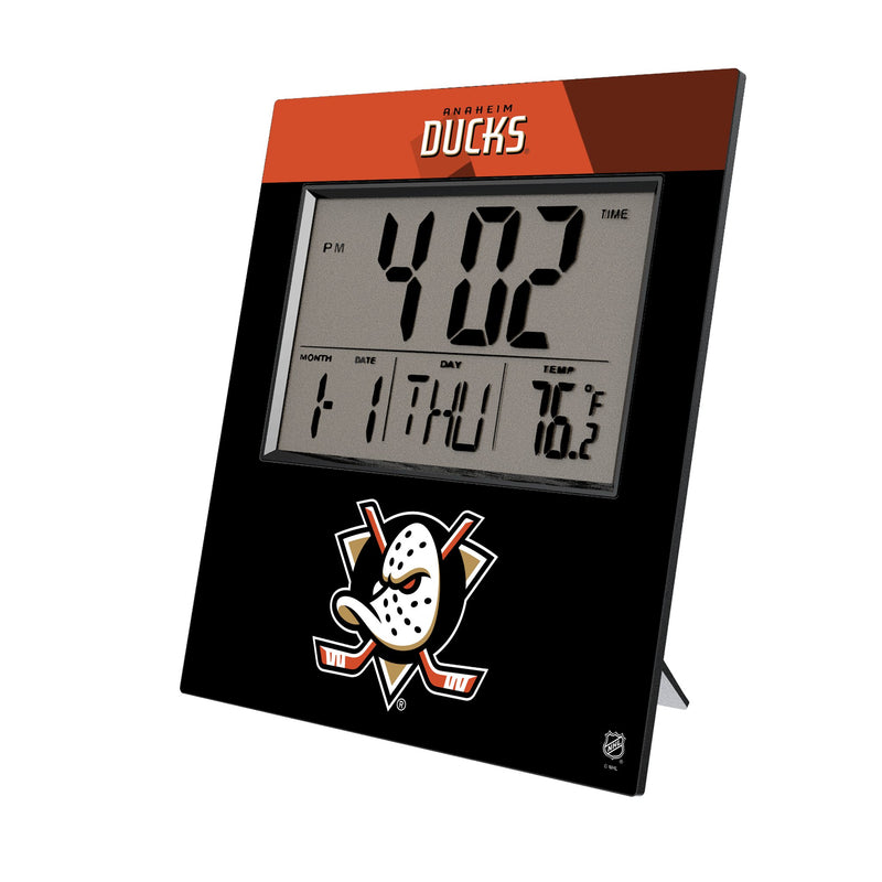 Anaheim Ducks Color Block Wall Clock