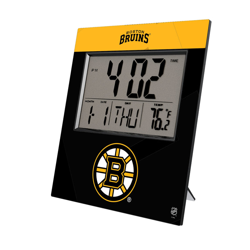 Boston Bruins Color Block Wall Clock