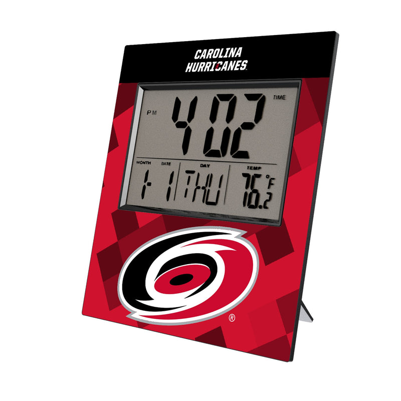 Carolina Hurricanes Color Block Wall Clock