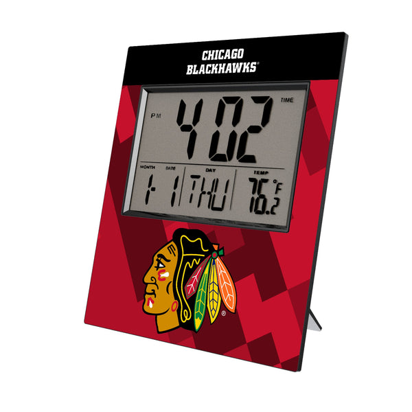 Chicago Blackhawks Color Block Wall Clock