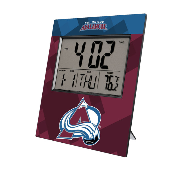 Colorado Avalanche Color Block Wall Clock