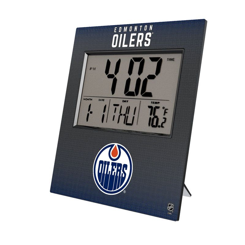 Edmonton Oilers Linen Wall Clock