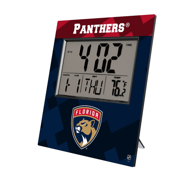 Florida Panthers Color Block Wall Clock