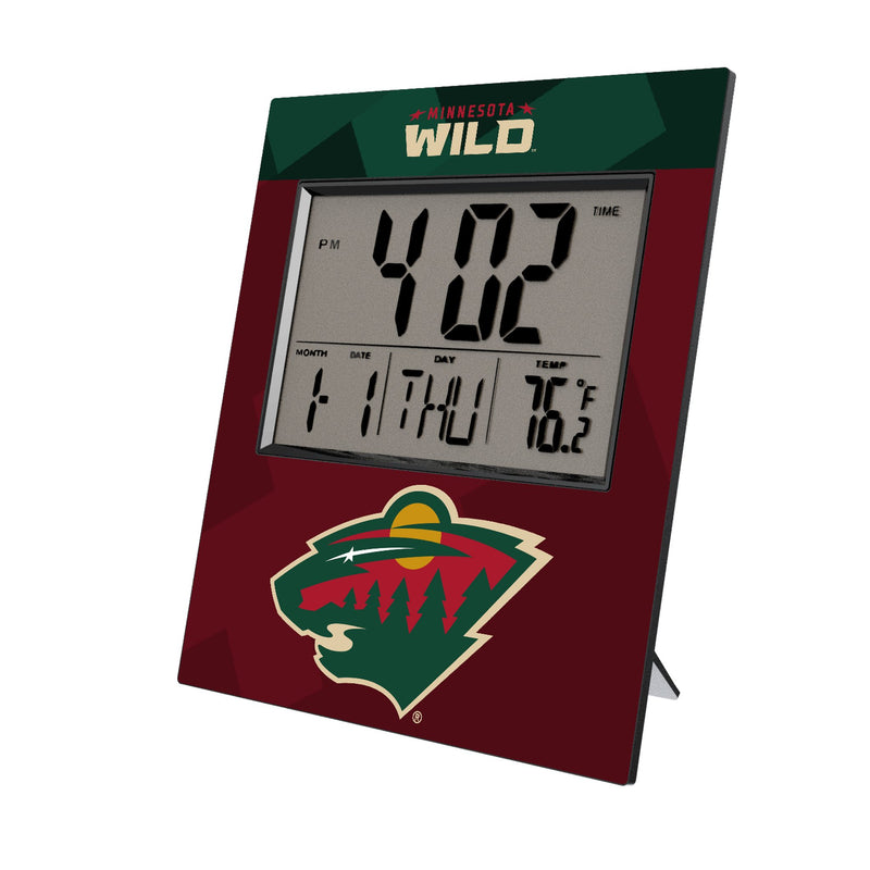 Minnesota Wild Color Block Wall Clock