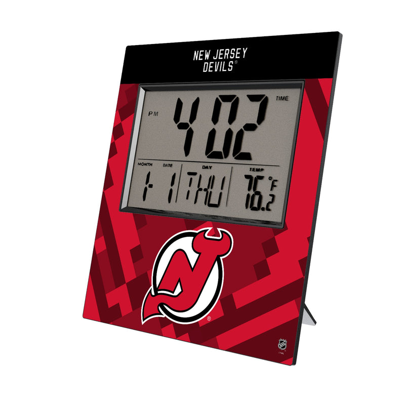 New Jersey Devils Color Block Wall Clock