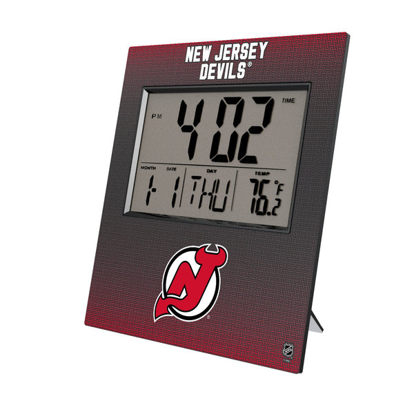 New Jersey Devils Linen Wall Clock