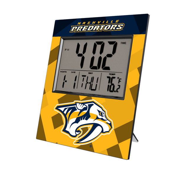 Nashville Predators Color Block Wall Clock