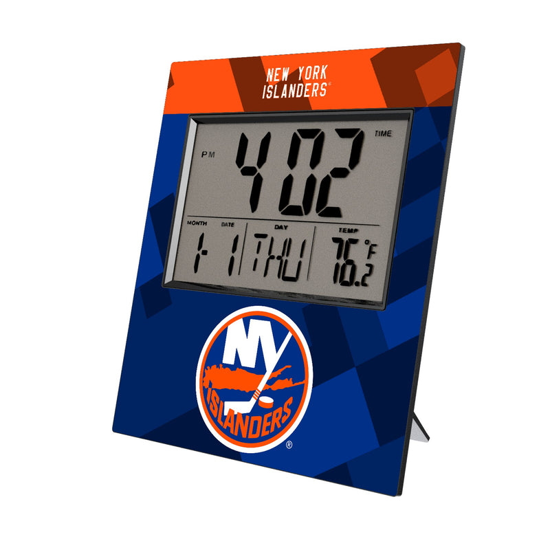 New York Islanders Color Block Wall Clock