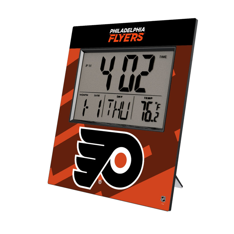 Philadelphia Flyers Color Block Wall Clock