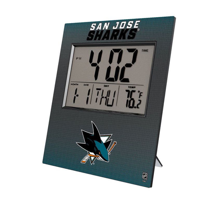 San Jose Sharks Linen Wall Clock