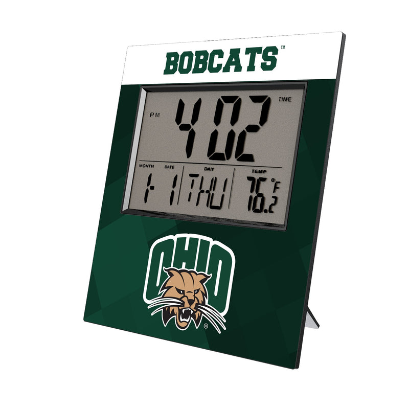 Ohio University Bobcats Color Block Wall Clock