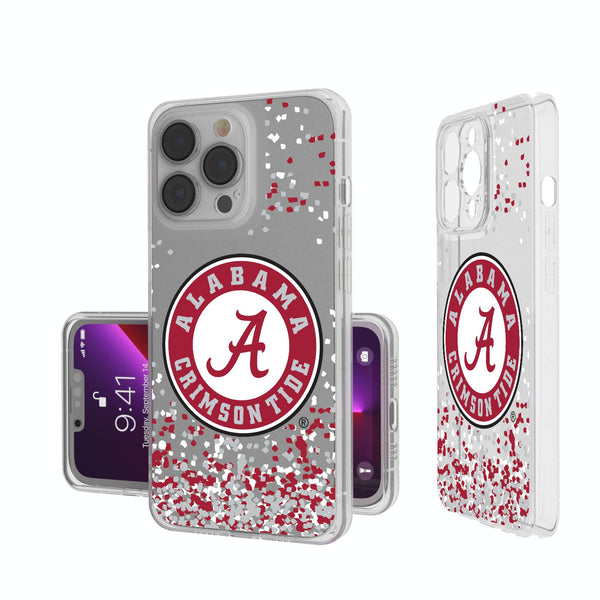 University of Alabama Crimson Tide Confetti iPhone Clear Phone Case