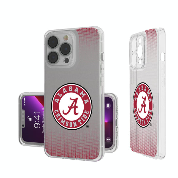 University of Alabama Crimson Tide Linen iPhone Clear Phone Case