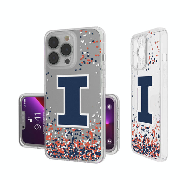 University of Illinois Fighting Illini Confetti iPhone Clear Phone Case