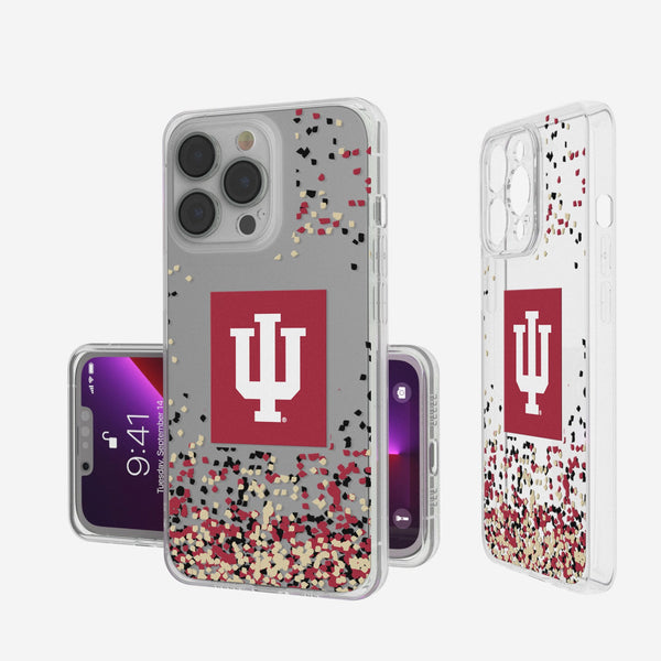 Indiana University Hoosiers Confetti iPhone Clear Phone Case