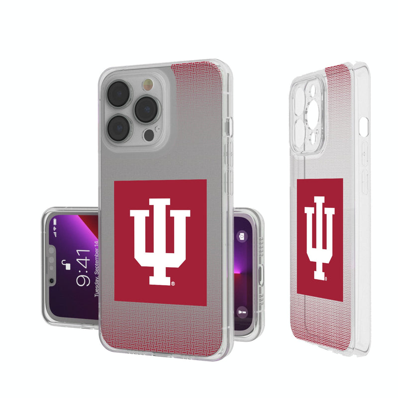 Indiana University Hoosiers Linen iPhone Clear Phone Case