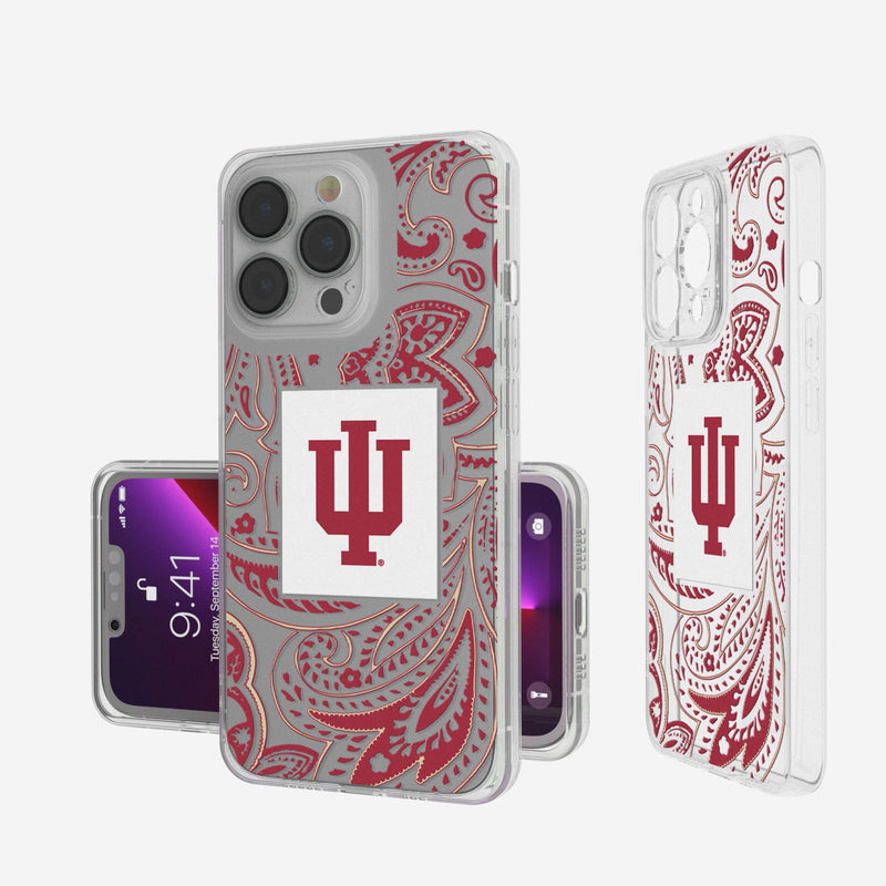 Indiana University Hoosiers Paisley iPhone Clear Phone Case