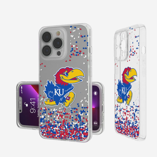 University of Kansas Jayhawks Confetti iPhone Clear Phone Case