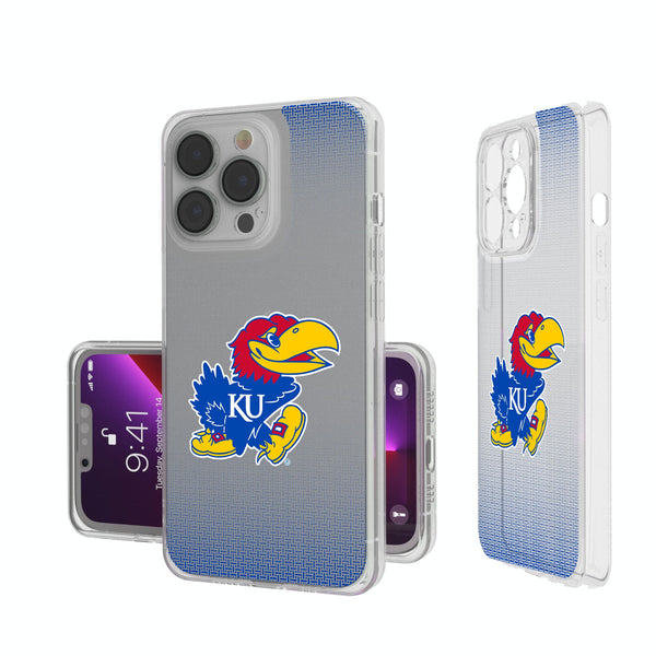 University of Kansas Jayhawks Linen iPhone Clear Phone Case